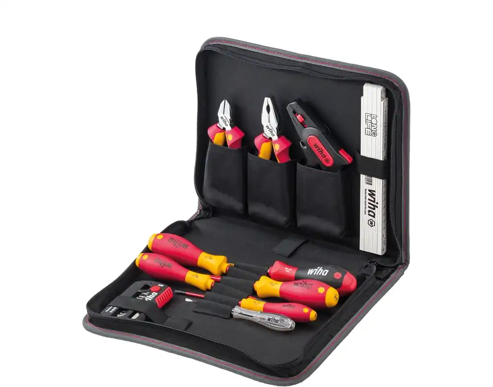 Wiha 41241 Kit d‘outils d‘électricien assorti 31 pièces dans une mallette ()