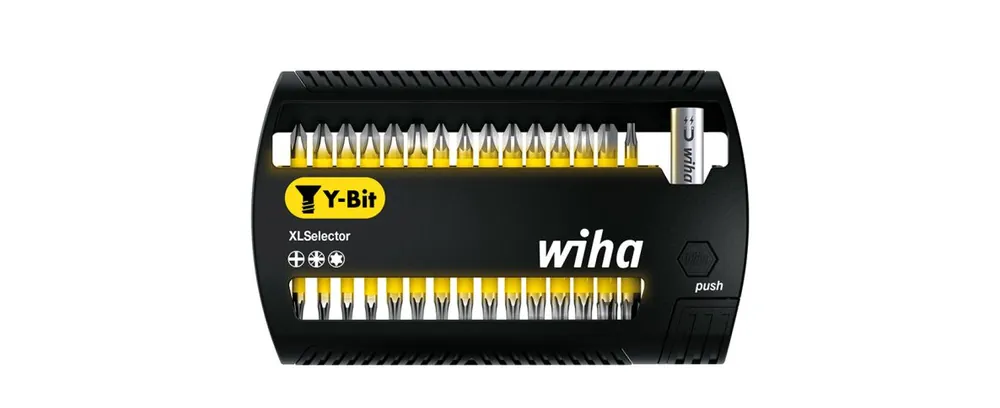 Wiha 41832 Jeu d‘embouts XLSelector Y 25 mm Phillips, pozidriv, TORX® 31 pièces 1/4" ()