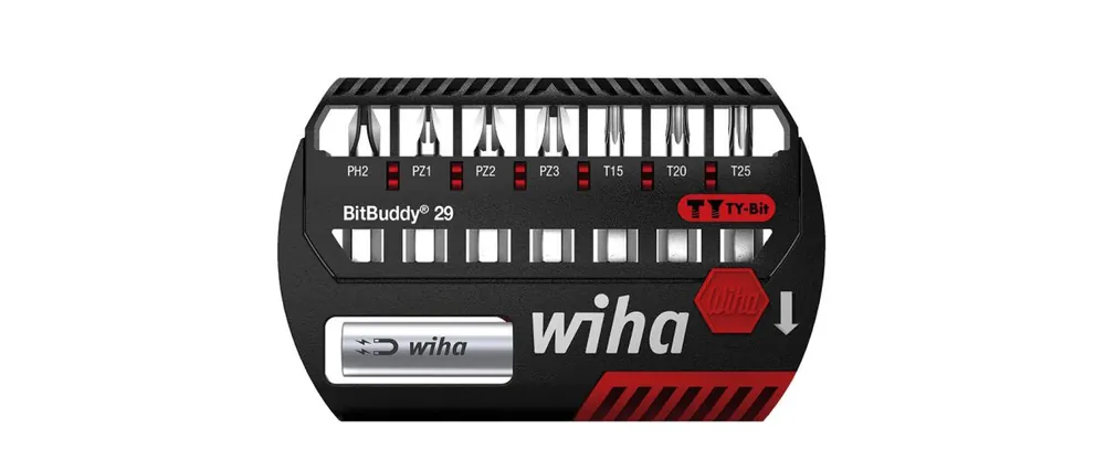 Wiha 42137 BitBuddy® TY jeu d‘embouts 29 mm Phillips, pozidriv, TORX® 8 pièces 1/4" ()