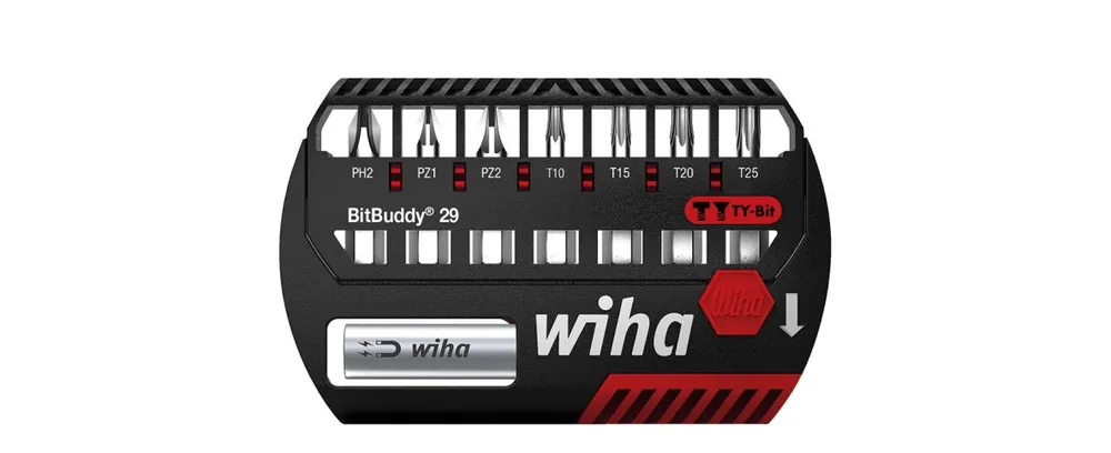 Wiha 42138 BitBuddy® TY jeu d‘embouts 29 mm Phillips, pozidriv, TORX® 8 pièces 1/4" ()