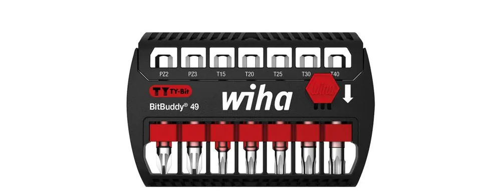 Wiha 42118 BitBuddy® TY bit 49 mm pozidriv, TORX® 7 pièces 1/4" en boîte ()