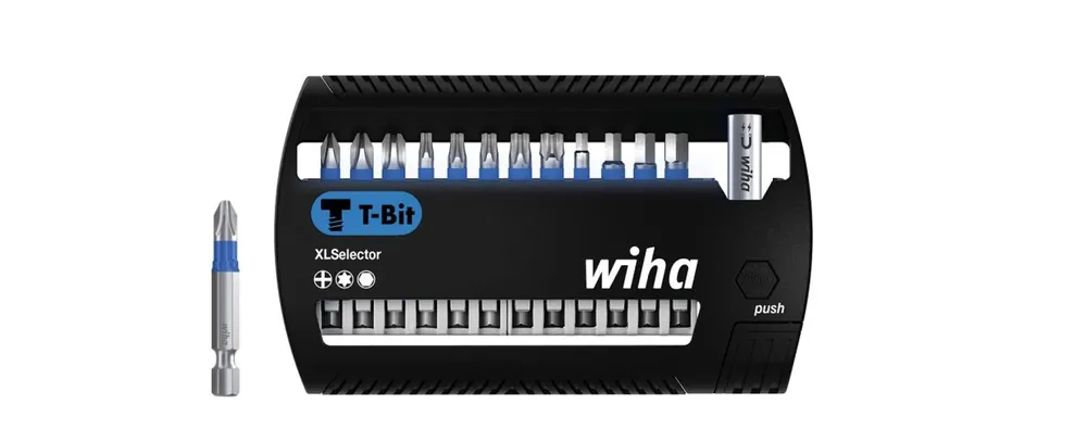 Wiha 41831 Jeu d‘embouts XLSelector T bits 50 mm Phillips, TORX®, hexagonaux 13 pièces 1/4" ()