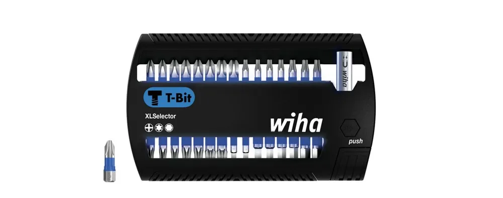 Wiha 41830 Jeu d‘embouts XLSelector T 25 mm Phillips, TORX®, hexagone 31 pièces 1/4" ()