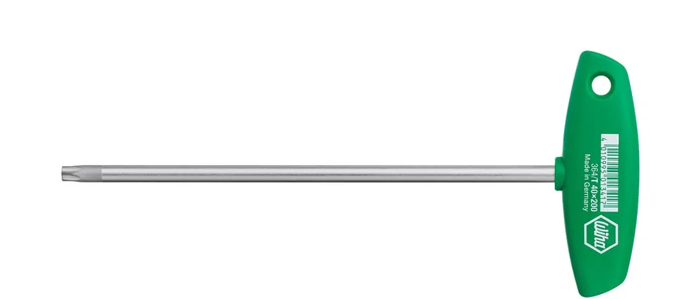 Wiha 01335 Clé Allen avec empreinte transversale TORX® chromé mat () T25 x 200 mm