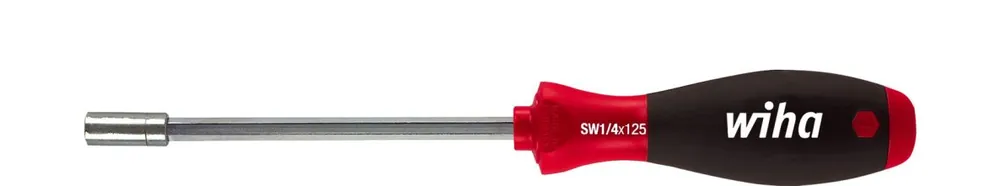 Wiha 01475 Tournevis avec porte-embouts SoftFinish magnétique 1/4" () 225 mm