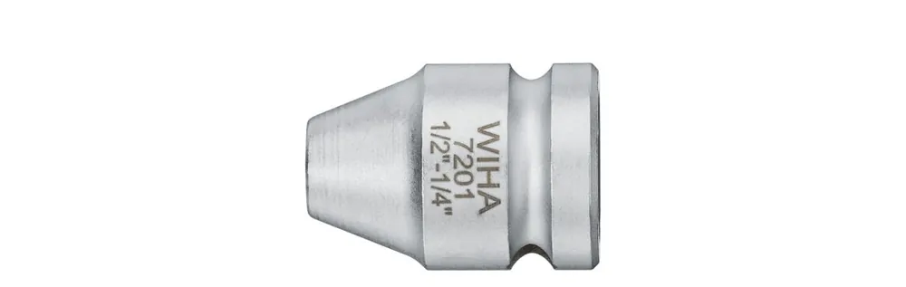 Wiha 01924 Connecteur avec rondelle de blocage, forme hexagonale G 6,3 + G 10 + G 12,5 () 1/4, 1/4 mm