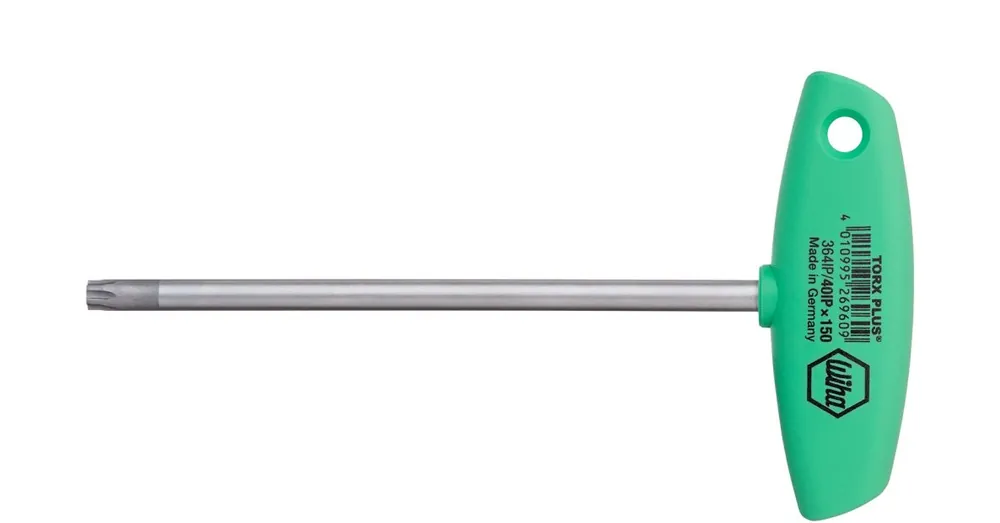 Wiha 26957 Clé Allen avec empreinte transversale TORX PLUS® chromé mat () 25IP x 150 mm