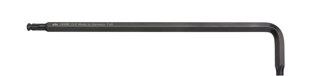 Wiha 10380 Clé à goujon TORX® à tête sphérique noircie chimiquement T45 x 232 mm
