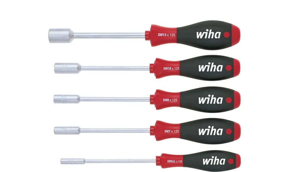 Wiha 01034 Jeu de tournevis SoftFinish Clé à douille hexagonale 5 pièces