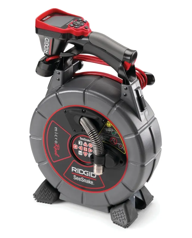 Ridgid 40813 MicroReel Enrouleur L100C avec micro caméra d‘‘inspection CA-350 émetteur de détection et compteur de mètres