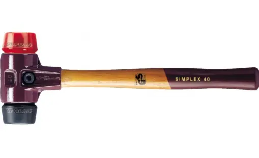 Halder 3028.060 3028060 Marteau SIMPLEX caoutchouc/nylon, 60 mm