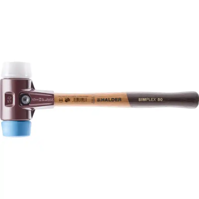 Halder 3017.030 Marteau SIMPLEX superplastique/mou, 30 mm