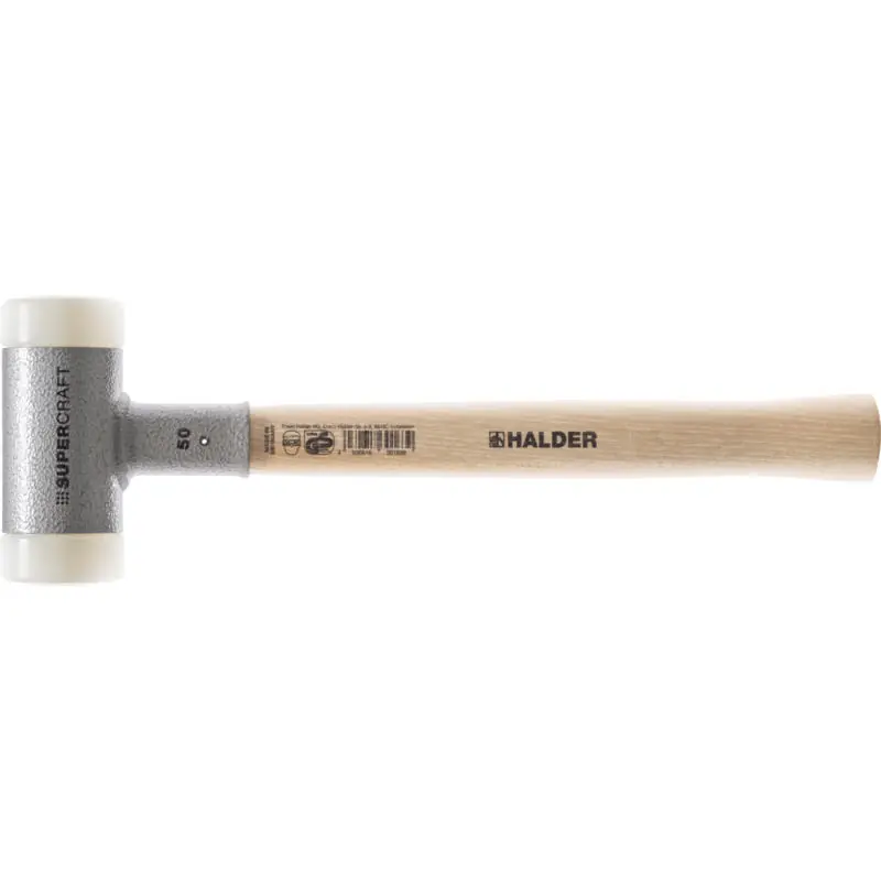 Halder 3366.040 3366040 Marteau, sans recul, en hickory. Nylon 40 mm