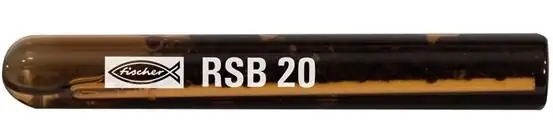 Fischer 518827 Capsule Superbond Chemical RSB 20 10 pièces