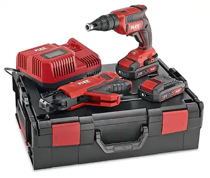 Flex-tools 466824 DW 45 18.0-EC M/2.5 Set tournevis sans fil 18V 2.5Ah Li-Ion avec chargeur de vis en L-Boxx