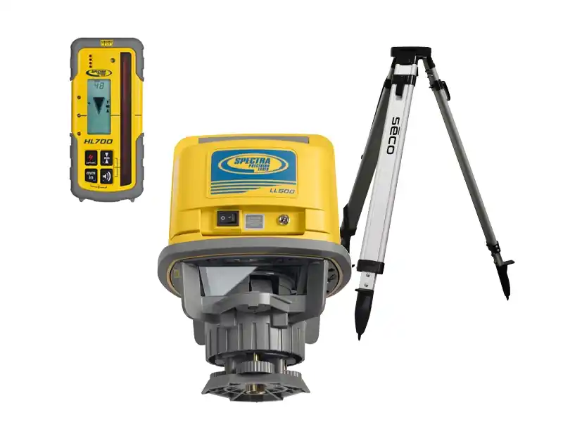 Spectra Physics 601827 Laser de chantier LL500 (rechargeable) + récepteur HL700 + trépied