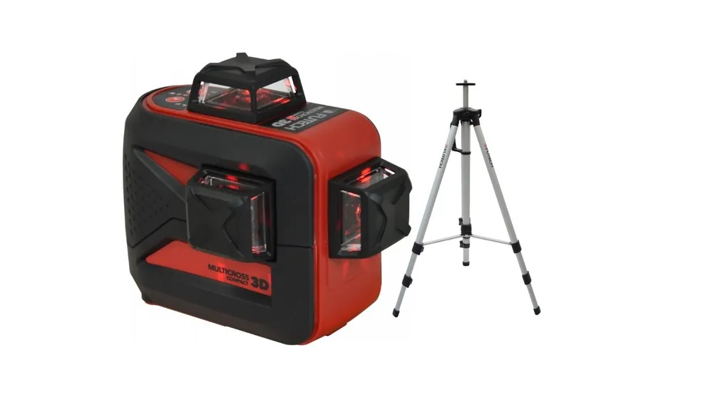 Futech 030.03D-P MC3D Compact Red cross line laser 3D + tripode 180cm