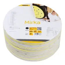 Mirka Accessoires 1674802512 2975674 Abrasif Papier de verre souple velcro 225 mm P120 25 pièces