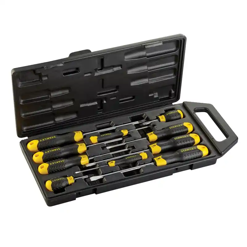 Stanley 2-65-005 Jeu de tournevis Cushiongrip Standard 10 pièces