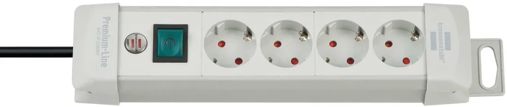 Brennenstuhl 1955540100 Premium-Line prise multiple 4 groupes gris clair 1,8m H05VV-F 3G1,5