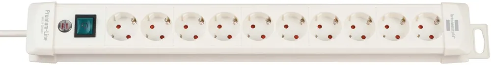 Brennenstuhl 1952200100 Premium-Line multiprise 10 voies blanc 3m H05VV-F 3G1,5