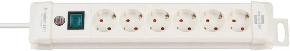Brennenstuhl 1952260100 Premium-Line prise multiple 6 voies blanc 3m H05VV-F 3G1,5