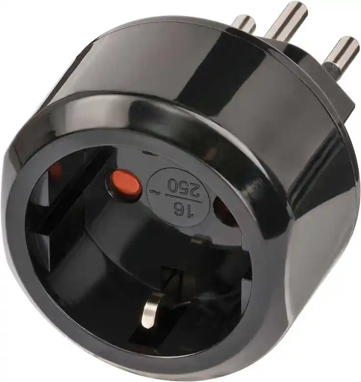 Brennenstuhl 1508642 Adaptateur de voyage contact de sécurité/CH Limiteur de courant 10A
