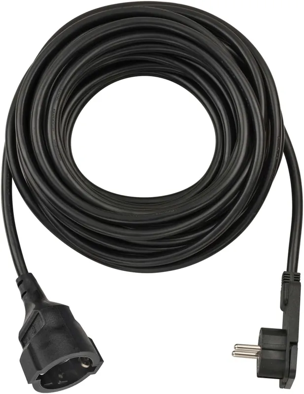 Brennenstuhl 1168980010 Rallonge en plastique de qualité avec fiche plate 10m H05VV-F3G1.5 noir