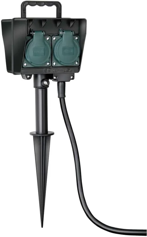 Brennenstuhl 1154450 Prise de jardin avec piquet de terre IP44 4 gang 10m H07RN-F 3G1,5