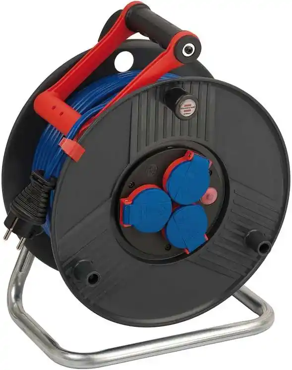 Brennenstuhl 1209830 Garant IP44 enrouleur de câble 50m AT-N05V3-F 3G1,5 bleu