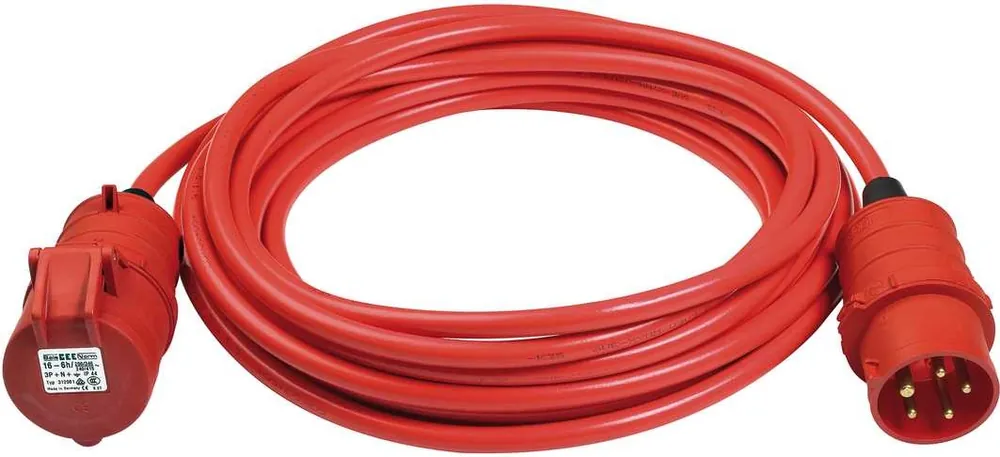 Brennenstuhl 1168580 BREMAXX Câble de rallonge CEE IP44 10m signal rouge AT-N07V3-F 5G1,5 400 V 16A