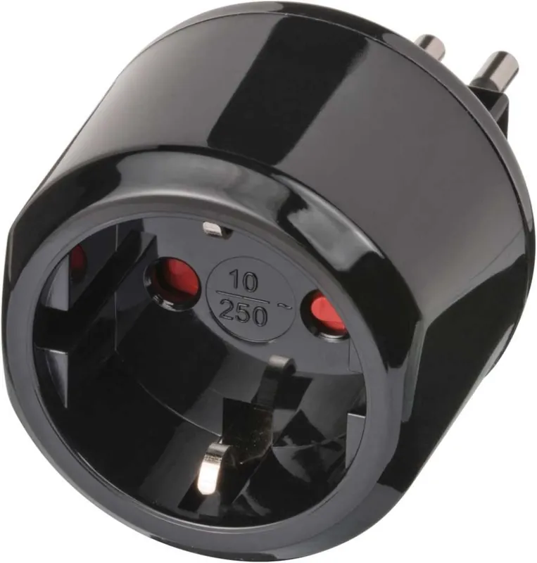 Brennenstuhl 1508470 Adaptateur de voyage avec mise à la terre => Italie