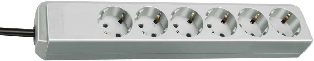 Brennenstuhl 1159450015 Eco-Line 6 voies gris clair 1.5m H05VV-F 3G1.5