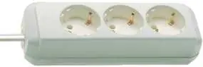 Brennenstuhl 1158610015 Eco-Line power strip 3 gangs blanc 1,5m H05VV-F 3G1,5