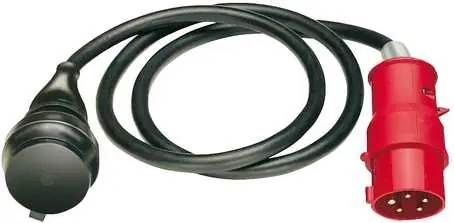 Brennenstuhl 1132960 Câble adaptateur CEE IP44 1.5m noir H07RN-F 3G1.5 fiche CEE 400V/16A