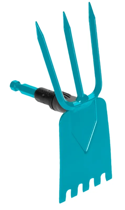 Gardena 03219-20 3219-20 combisystem houe de jardin, 3 dents/droite