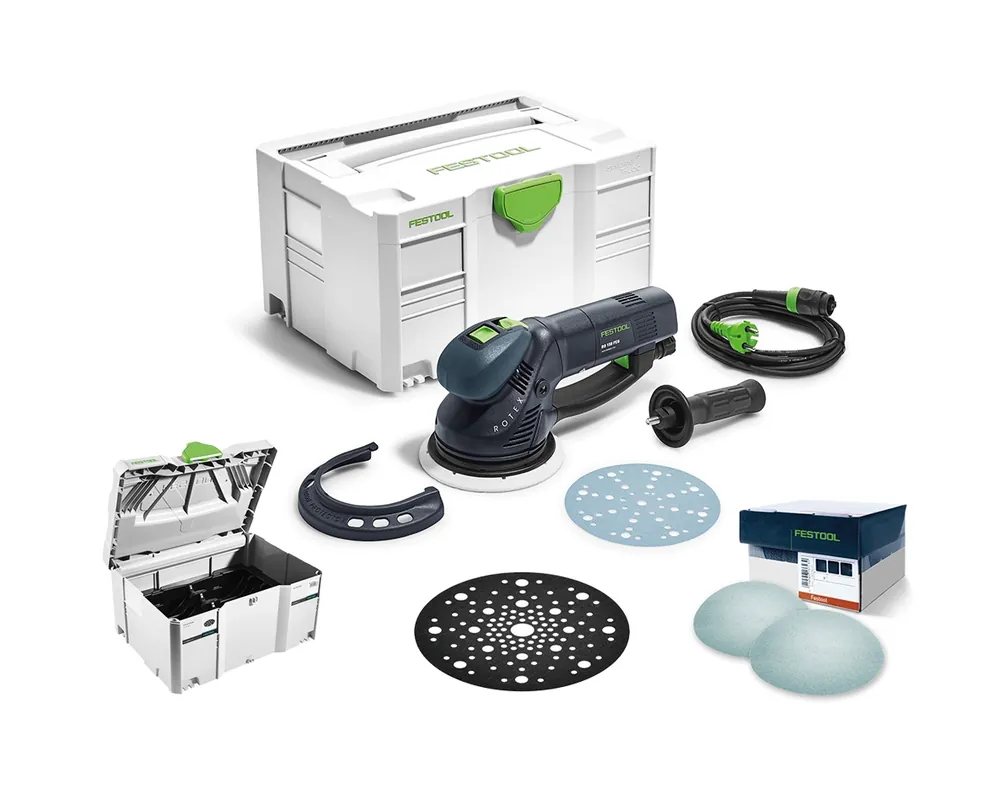 Festool 575967 RO 150 CAMP-SET Rotex Ponceuse excentrique tous azimuts