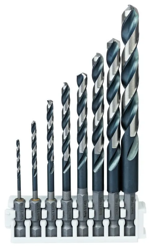 Bosch Bleu Accessoires 2608577139 Foret hélicoïdal HSS Impact Control 2, 3, 4, 5, 6, 7, 8, 10 mm