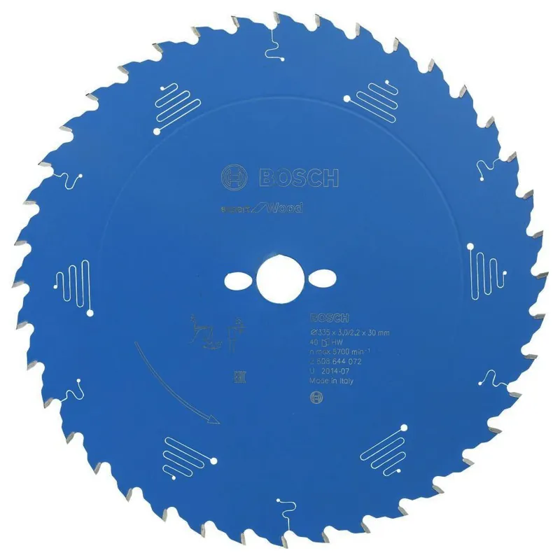 Bosch Bleu Accessoires 2608644072 Lame de scie circulaire carbure Expert pour bois 335 x 30 x 40T
