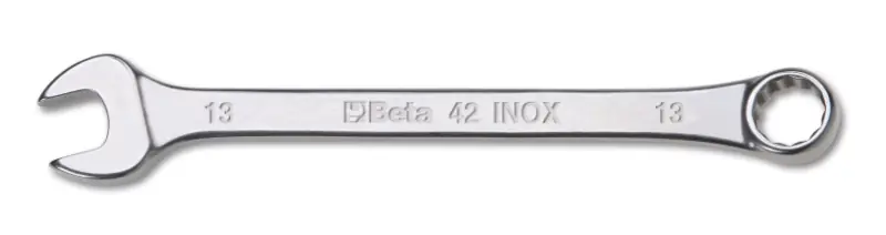 Beta 000420307 42INOX 7 Clés à anneaux en acier inoxydable