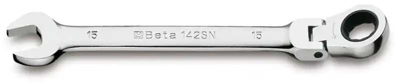 Beta 001420217 142SN 17 Clé à cliquet interchangeable avec articulation du genou
