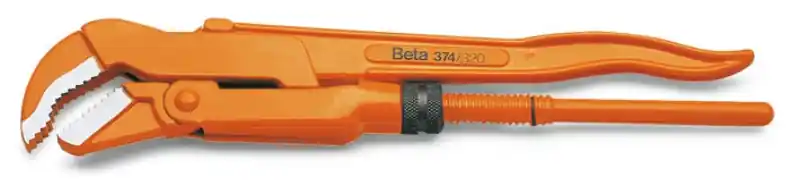 Beta 003740041 374 410 Clés serre-tubes, modèle suédois, mâchoires fines inclinées à 45°.