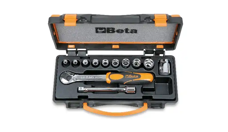 Beta 009100909 910A/C10 Jeu de clés à douille 3/8" 6 faces Métrique 6-19 mm