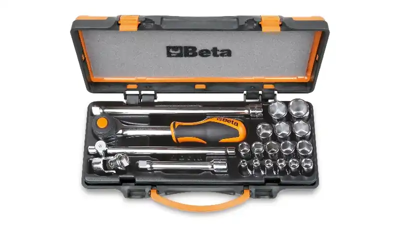 Beta 009100935 910A/C16HR Jeu de clés à douille 3/8" 6 faces Métrique 6-22 mm