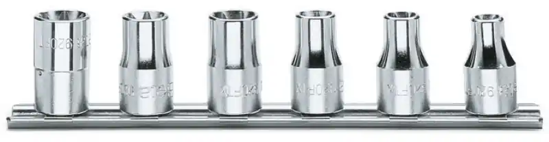 Beta 009200390 920FTX/SB6 Jeu de clés à douille de 6 pièces pour vis Torx® (art. 910FTX) sur support