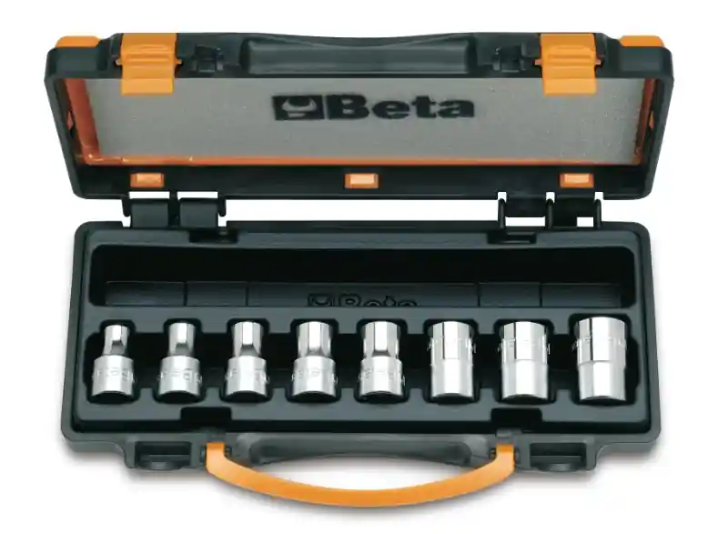 Beta 009200391 920FTX/C8 Jeu de 8 pièces de clés à douille pour vis Torx® (art. 910FTX) en boîte