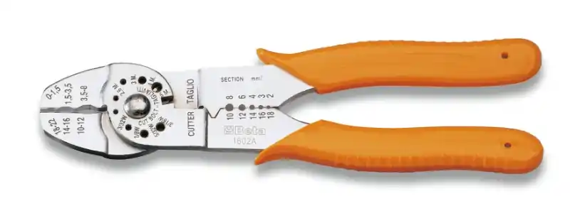 Beta 016020005 1602A Pince à sertir pour cosses isolées