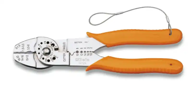 Beta 016024005 1602AHS Pince à sertir pour cosses isolées H-SAFE