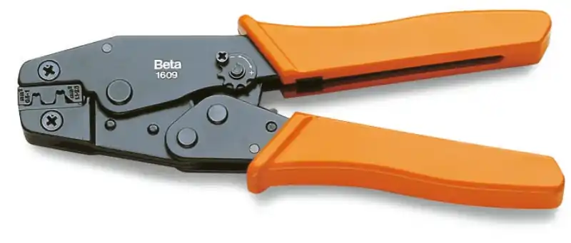 Beta 016090001 1609 Pince à sertir pour cosses non isolées, modèle professionnel