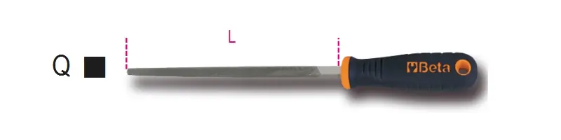 Beta 017190022 1719BMX6/Q Lime douce, carrée avec manche 150 mm